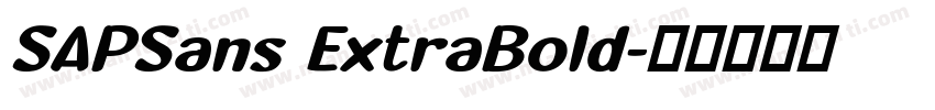 SAPSans ExtraBold字体转换
